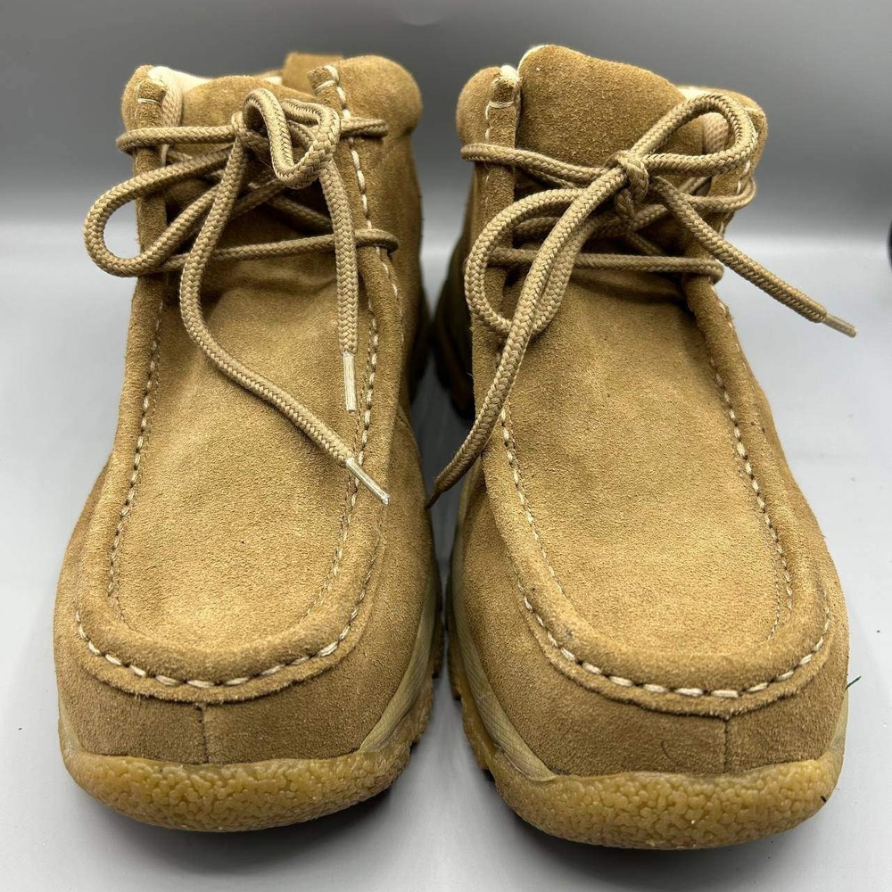No Boundaries Jose II Chukka Boots Men 9.5 Tan Suede Leather Moc Toe 5730146 - Picture 2 of 11